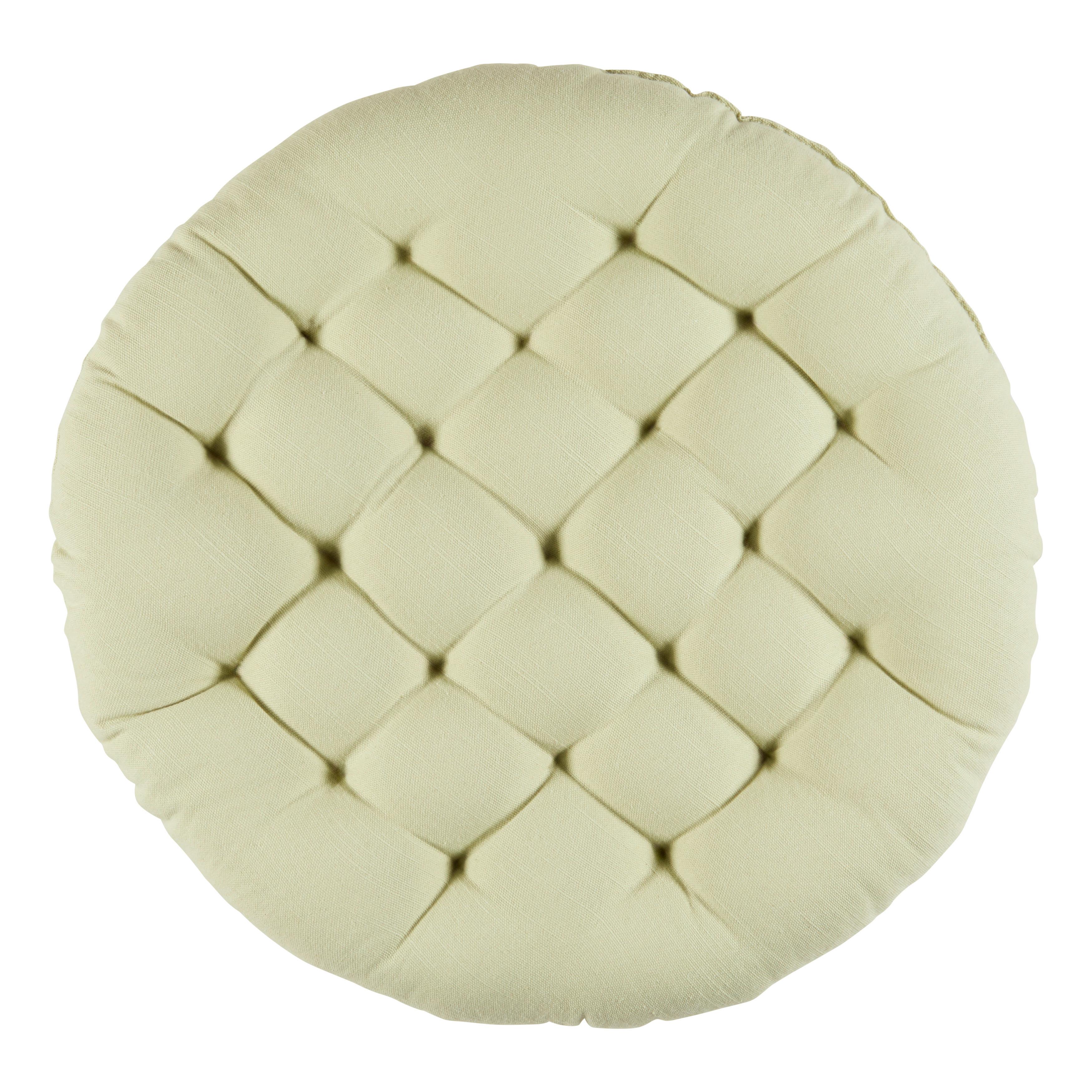 Ülőpárna Lianna Átmérő Kb. 42cm - világoszöld, Modern, textil (42/5cm) - Luca Bessoni