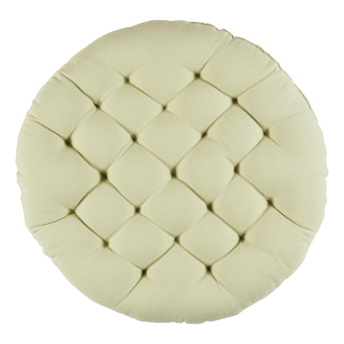 Sitzkissen Lianna - Hellgrün, MODERN, Textil (42/5cm) - Luca Bessoni