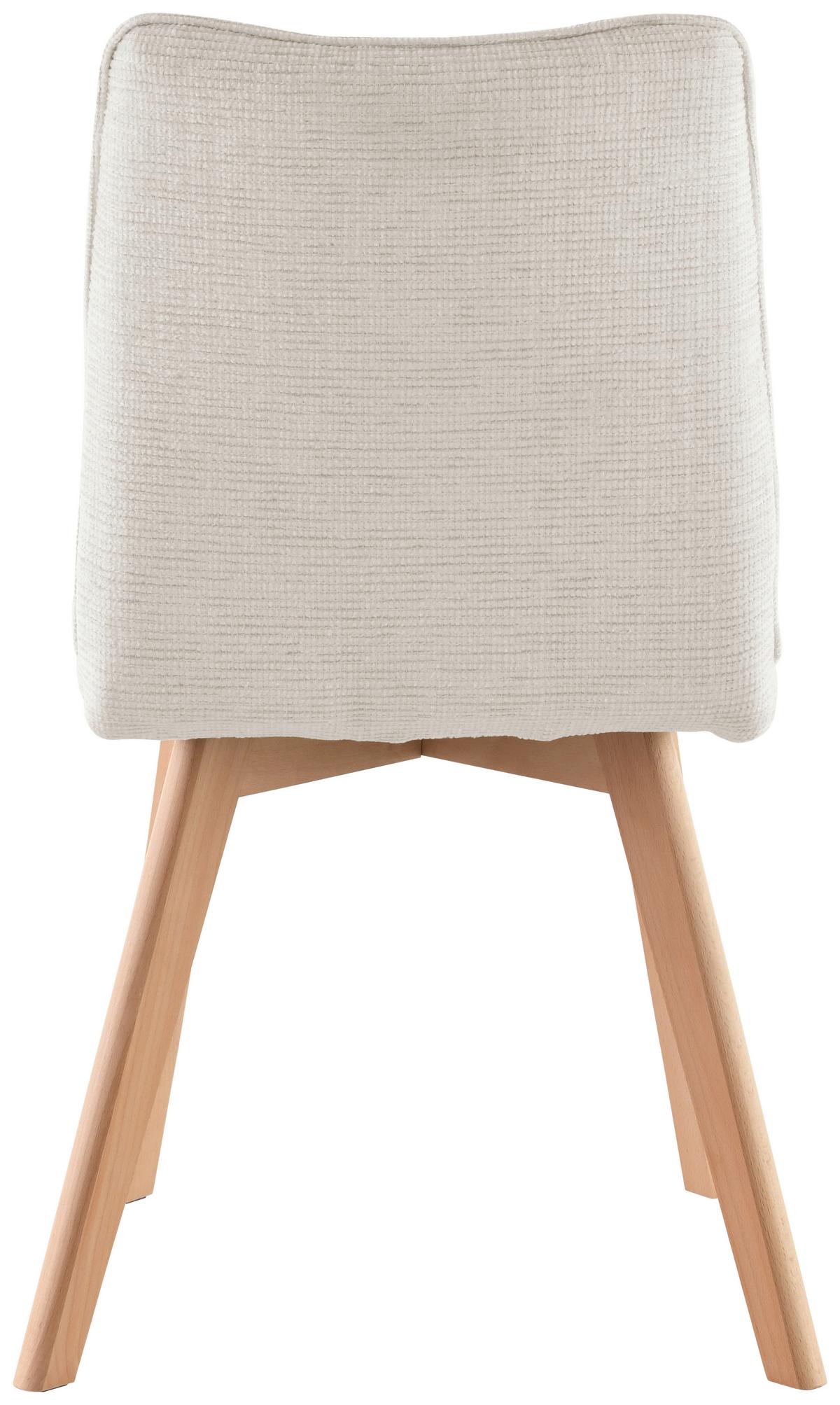 Stuhl Colin - Eichefarben/Beige, LIFESTYLE, Holz/Textil (45/88/62cm) - Livetastic