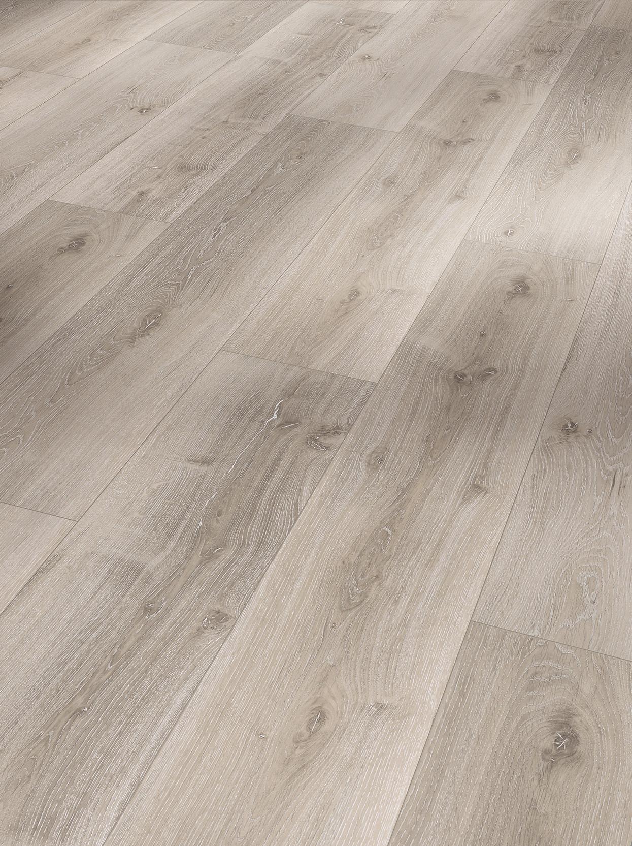 Designboden Eichefarben/weiß /hellgrau Landhausdiele Stärke 5,3mm - Eichefarben/Hellgrau, Basics, Kunststoff (120,9/22,5/0,53cm) - Parador
