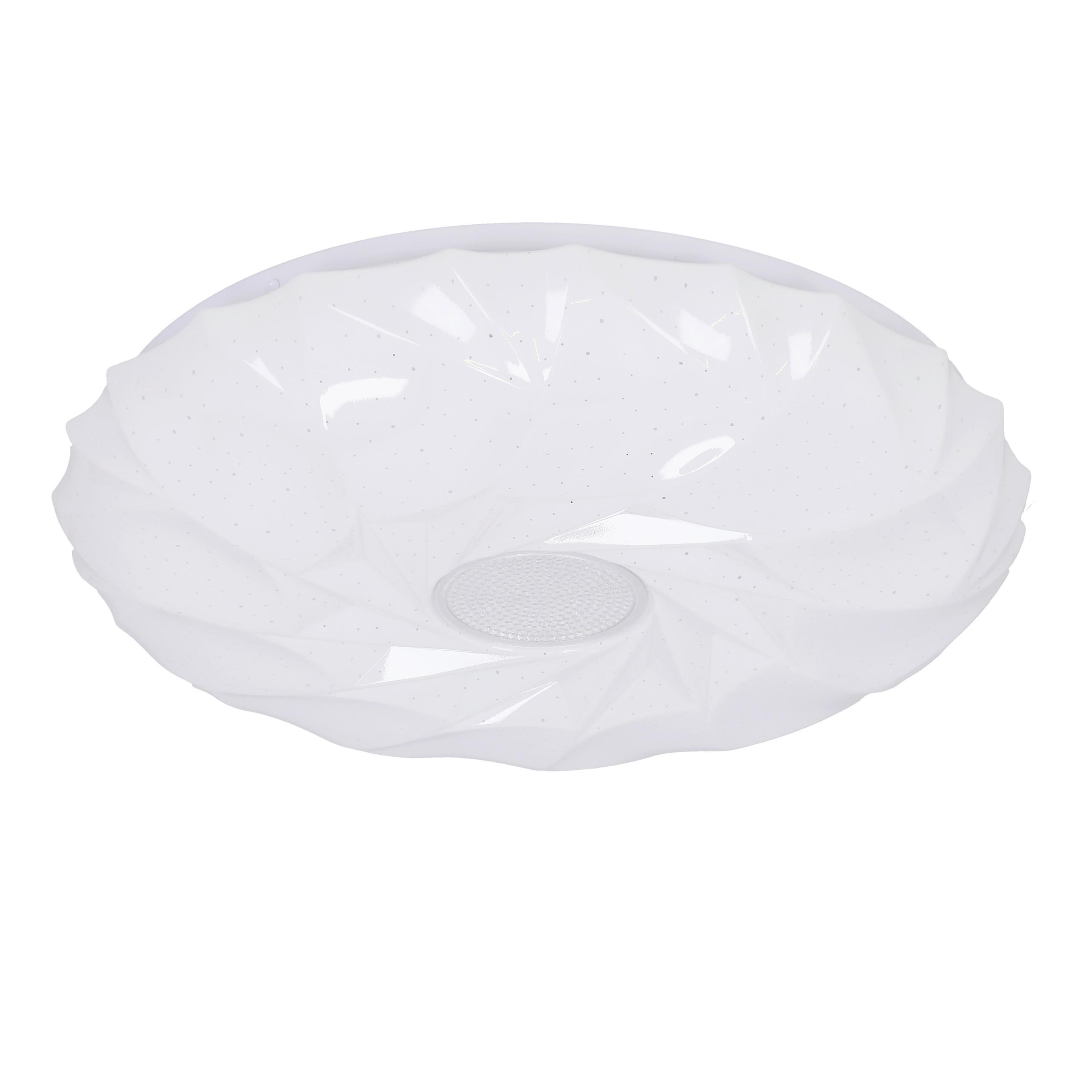 LED-Deckenleuchte 13-24930 Cake - Weiß, KONVENTIONELL, Kunststoff/Metall (39/39/7.5cm)
