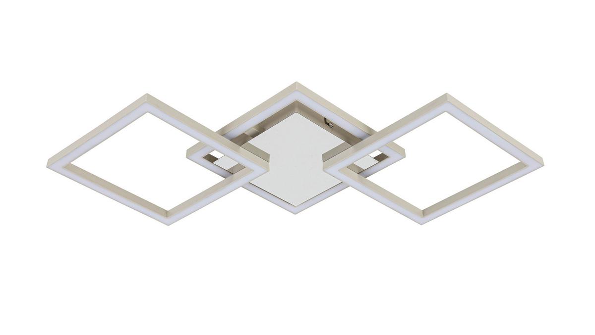 Led Mennyezeti Lámpa Nilya - krómszínű/homokszínű, Modern, műanyag/fém (63/27,5/4,5cm) - Luca Bessoni