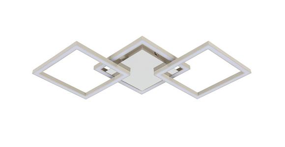 LED-Deckenleuchte Nilya - Sandfarben/Chromfarben, MODERN, Kunststoff/Metall (63/27,5/4,5cm) - Luca Bessoni
