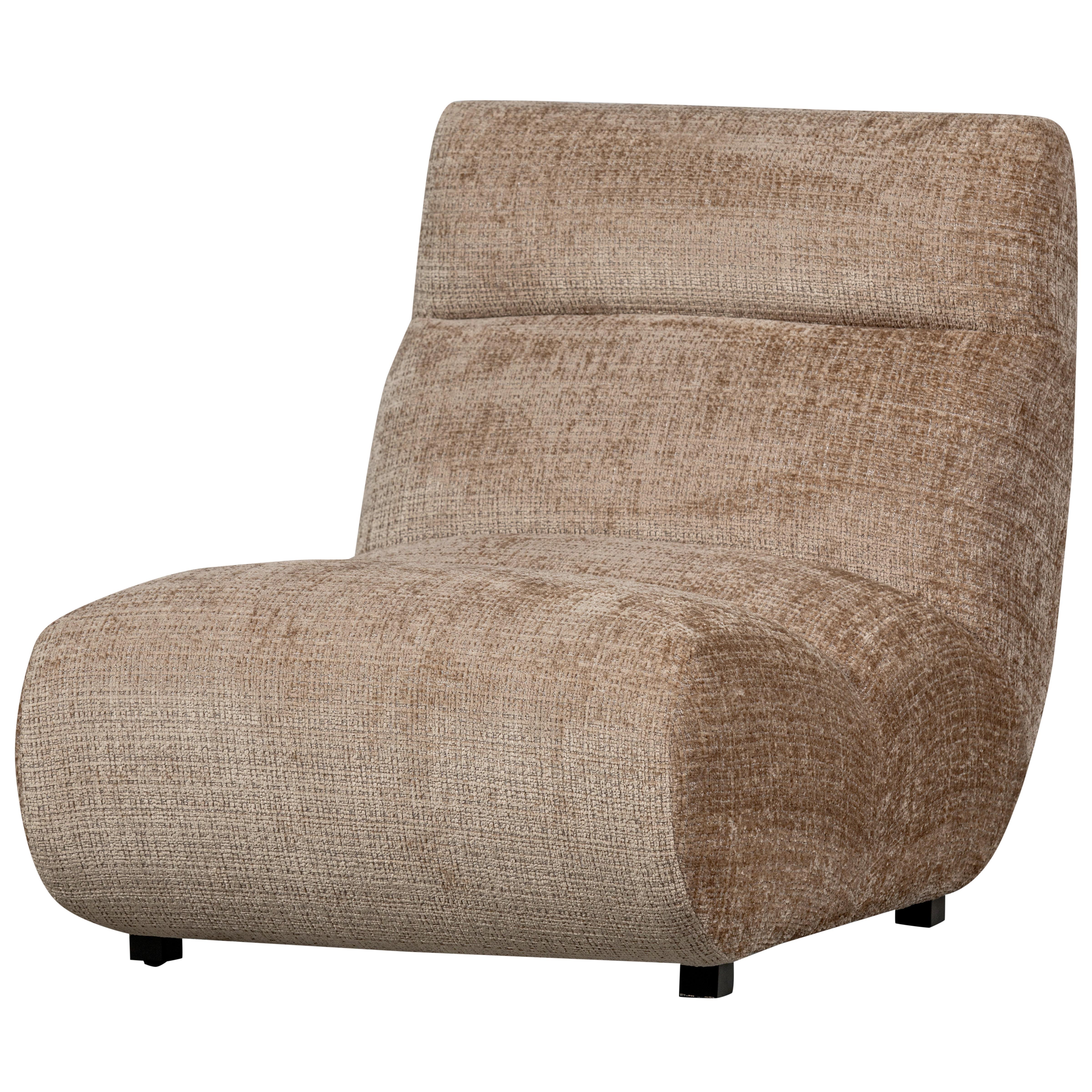 Sessel Observe Beige B: 75 Cm - Beige/Schwarz, Design, Textil (75/82/96cm) - Livetastic