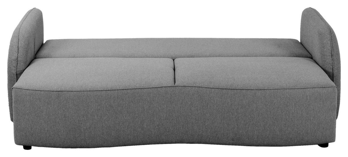 3-sitzer-sofa Bari Anthrazit - Anthrazit/Schwarz, Basics, Textil (215/89/100cm) - P & B