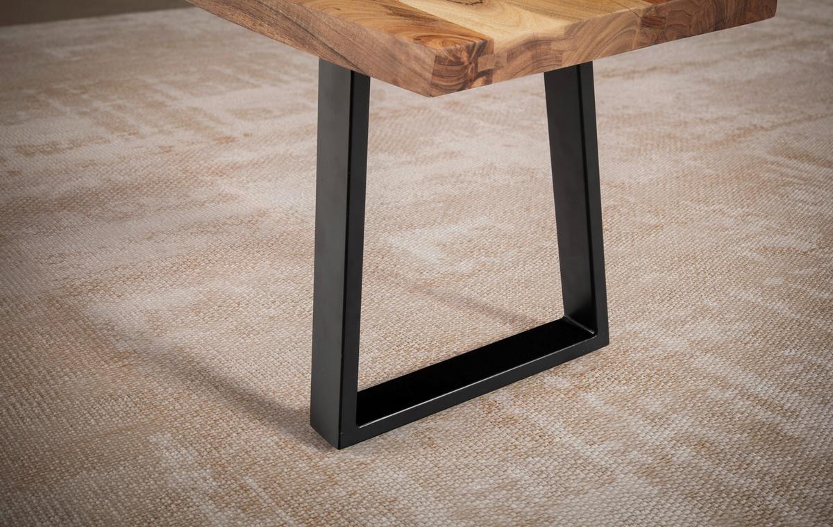 Sitzbank Wl7.290 - Schwarz/Akaziefarben, MODERN, Holz (140/45,5/40cm) - MID.YOU