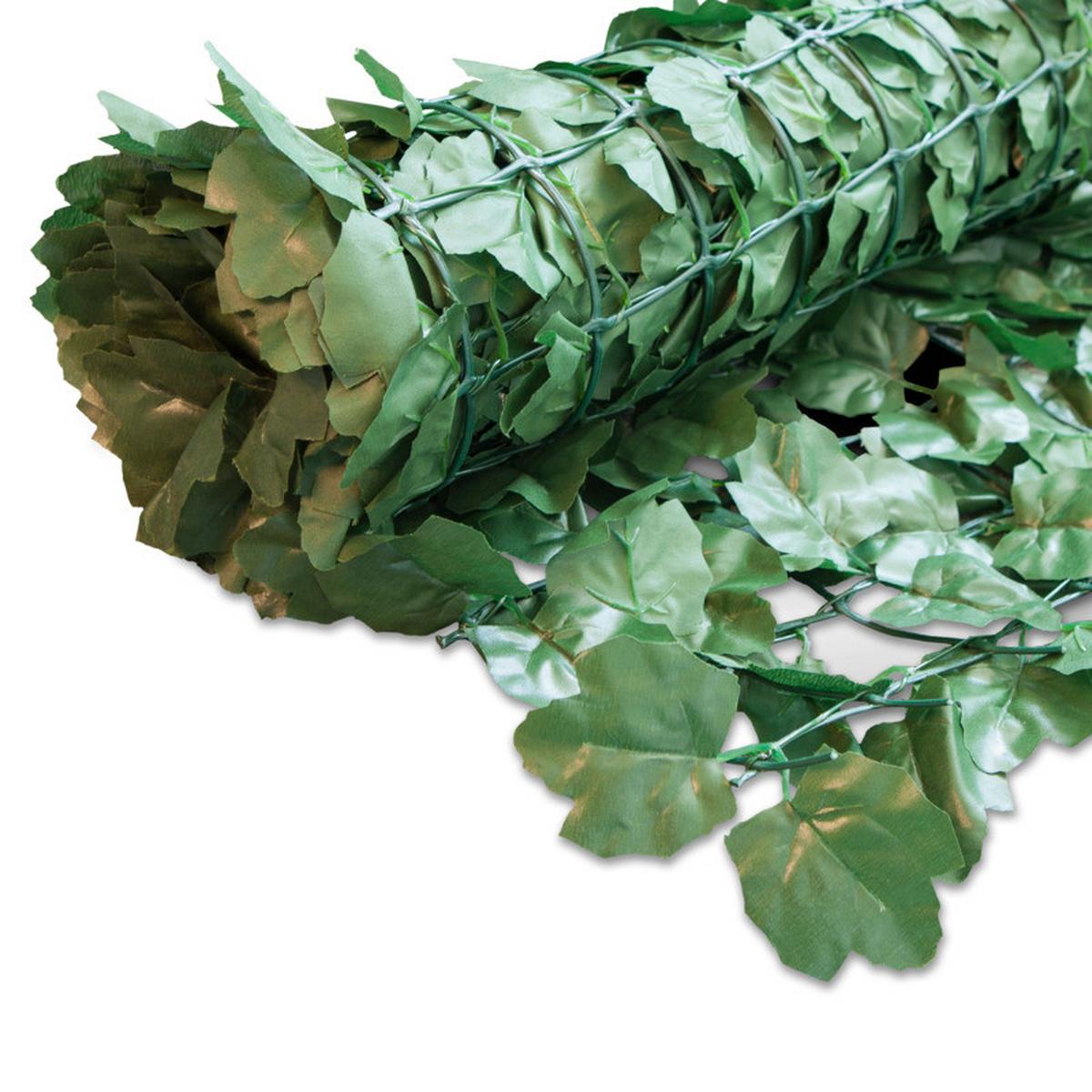 Sichtschutzhecke Ahornoca Grün H: 150 Cm - Grün, Basics, Kunststoff (300/150cm)