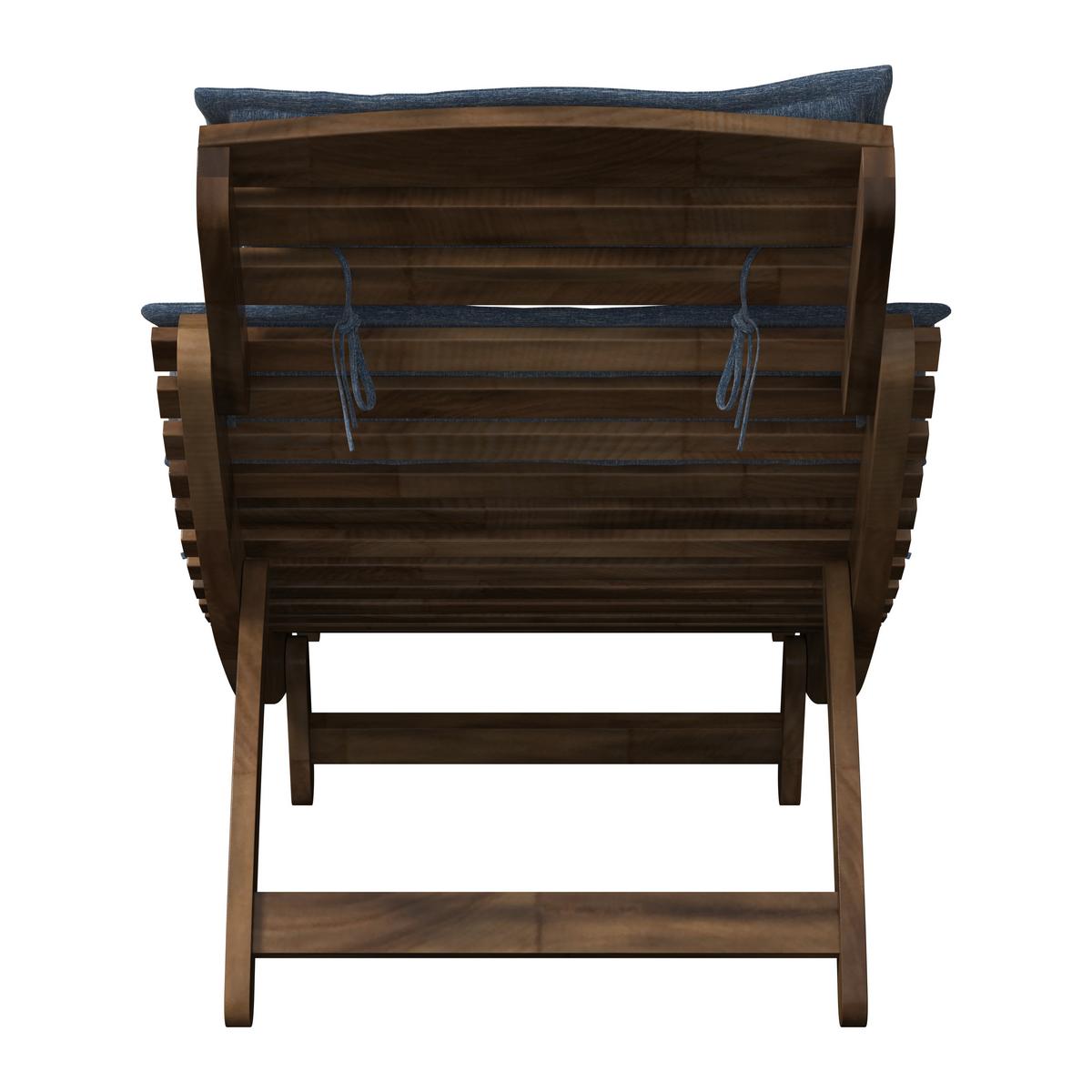 ZÁHRADNÉ LEŽADLO NATALIE - sivá, Natur, drevo/textil (180/62/54cm) - Mömax