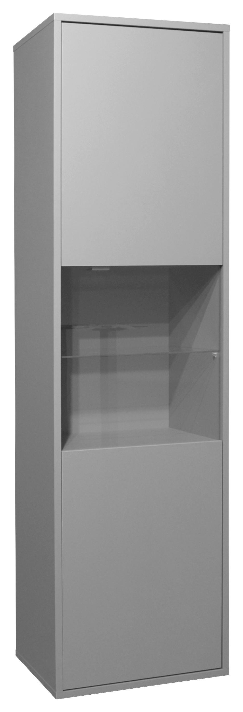 Vitrína Bounty, Šalviovo Zelená - šalviovo zelená/zelená, Moderný (51/182/45cm) - Premium Living