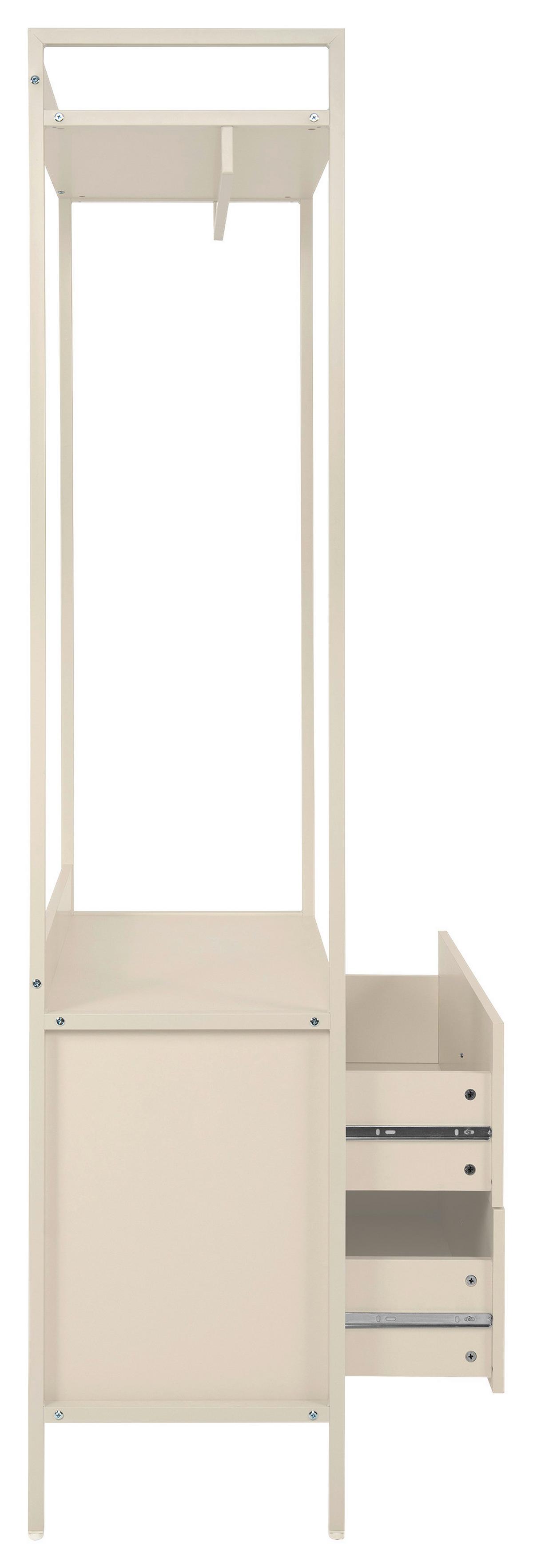 Garderobe Dhaka Kaschmir B: 64 cm - Kaschmir, MODERN, Holzwerkstoff/Metall (64/190/40cm)
