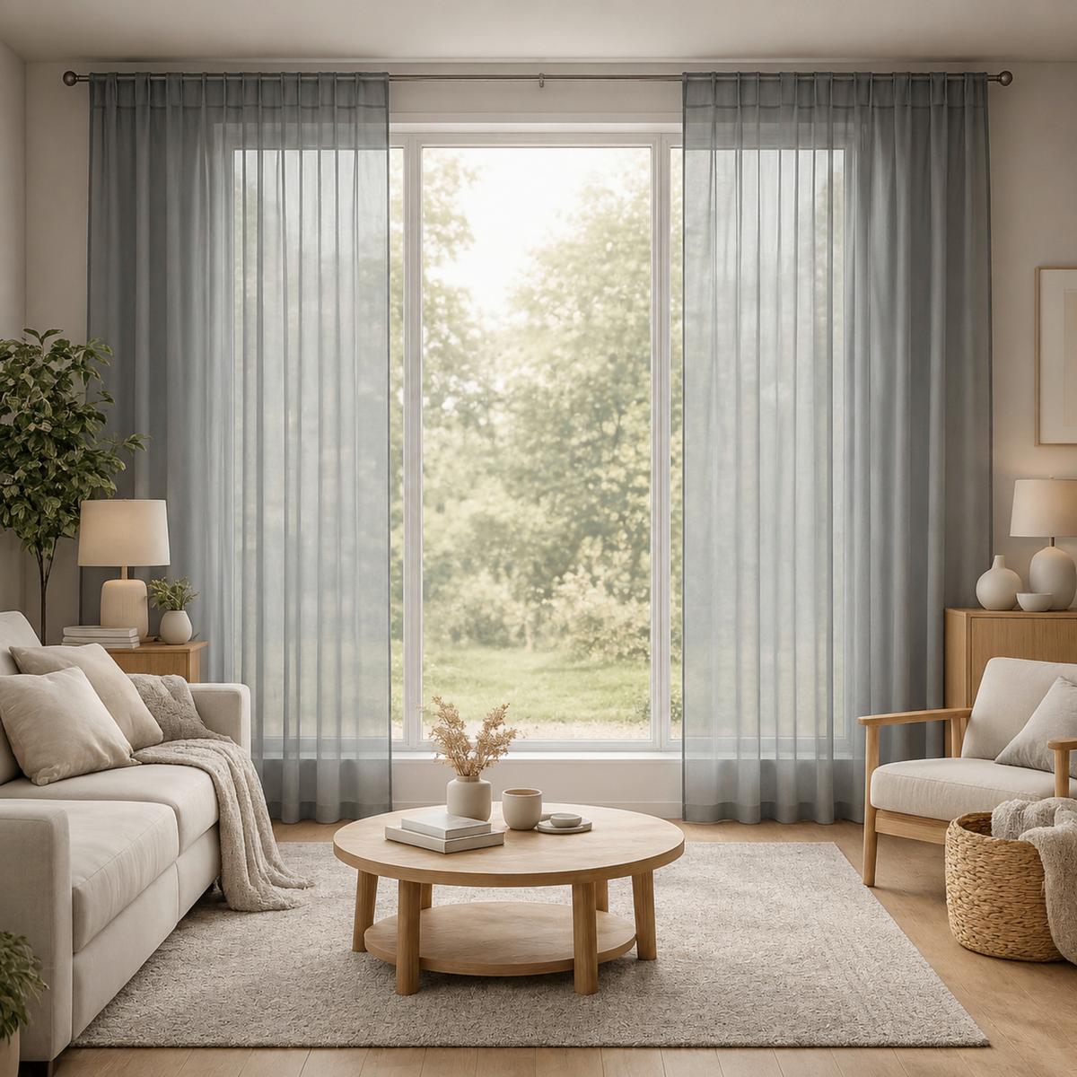 Készfüggöny Dolly Kb. 140/245cm - sötétszürke, Konventionell, textil (140/245cm) - Ondega