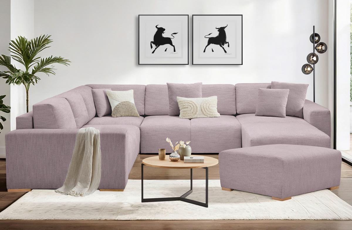 Zierkissenset Vouge Beige, 4 Stück, B: 42 Cm - Altrosa, KONVENTIONELL, Textil (42/53/42/53cm) - Livetastic