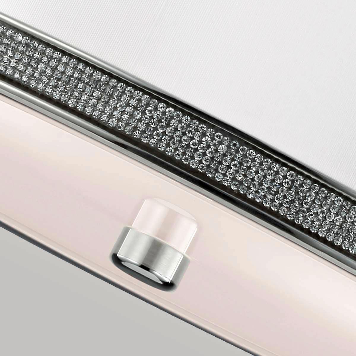 DECKENLEUCHTE FE-PAVE-F-S - Nickelfarben, KONVENTIONELL, Glas/Metall (33/17.4cm) - Elstead Lighting