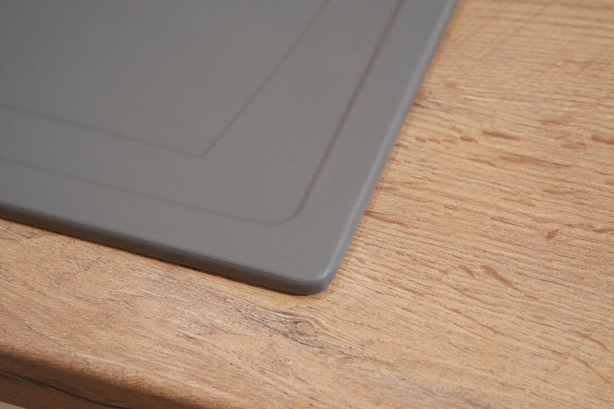 Spüle Respekta Boston Stein Bxt: 86x50 cm - Grau, Trend, Glas/Kunststoff (86/20/50cm) - Respekta