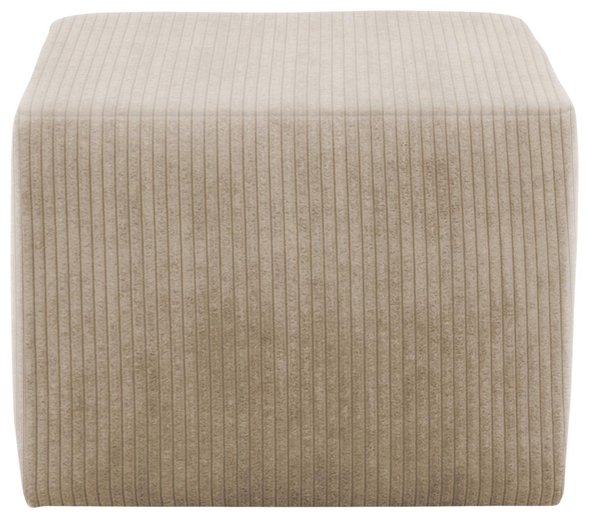 Hocker Taupe B: 59 Cm - Taupe/Schwarz, Design, Textil (59/44/59cm) - MID.YOU