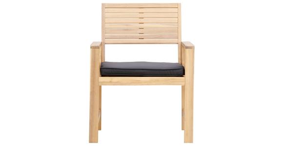 Loungegarnitur Bergen - Dunkelgrau/Akaziefarben, MODERN, Holz/Textil (73cm) - Beldano