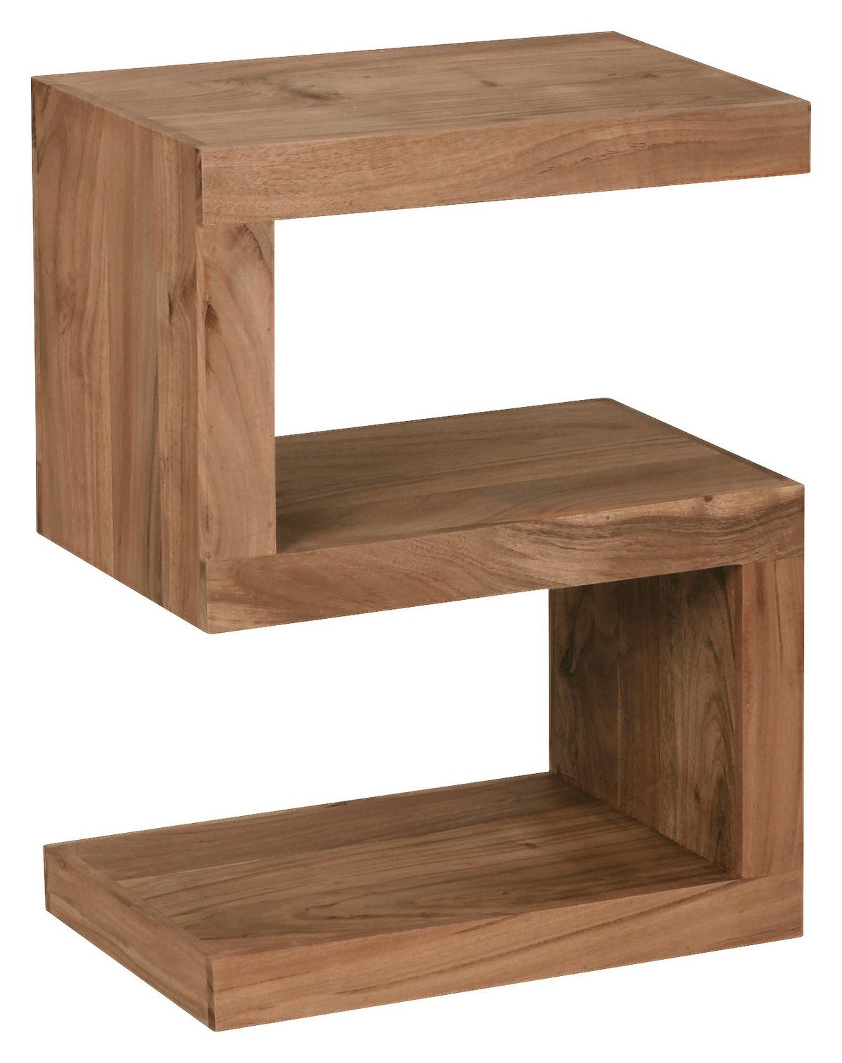 Odkladací stolek Mumbai z masivního dřeva - barvy akácie, Design, dřevo (44,5/30/60cm) - MID.YOU