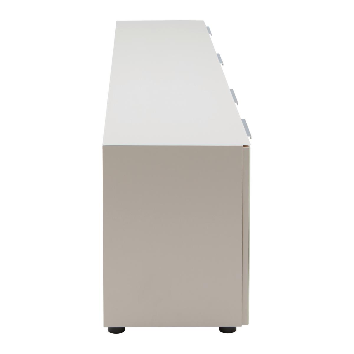 NÍZKÁ KOMODA SIENA -EXKLUSIV- - černá/kašmírová, Moderní, kov/kompozitní dřevo (226/55/40cm) - Mömax
