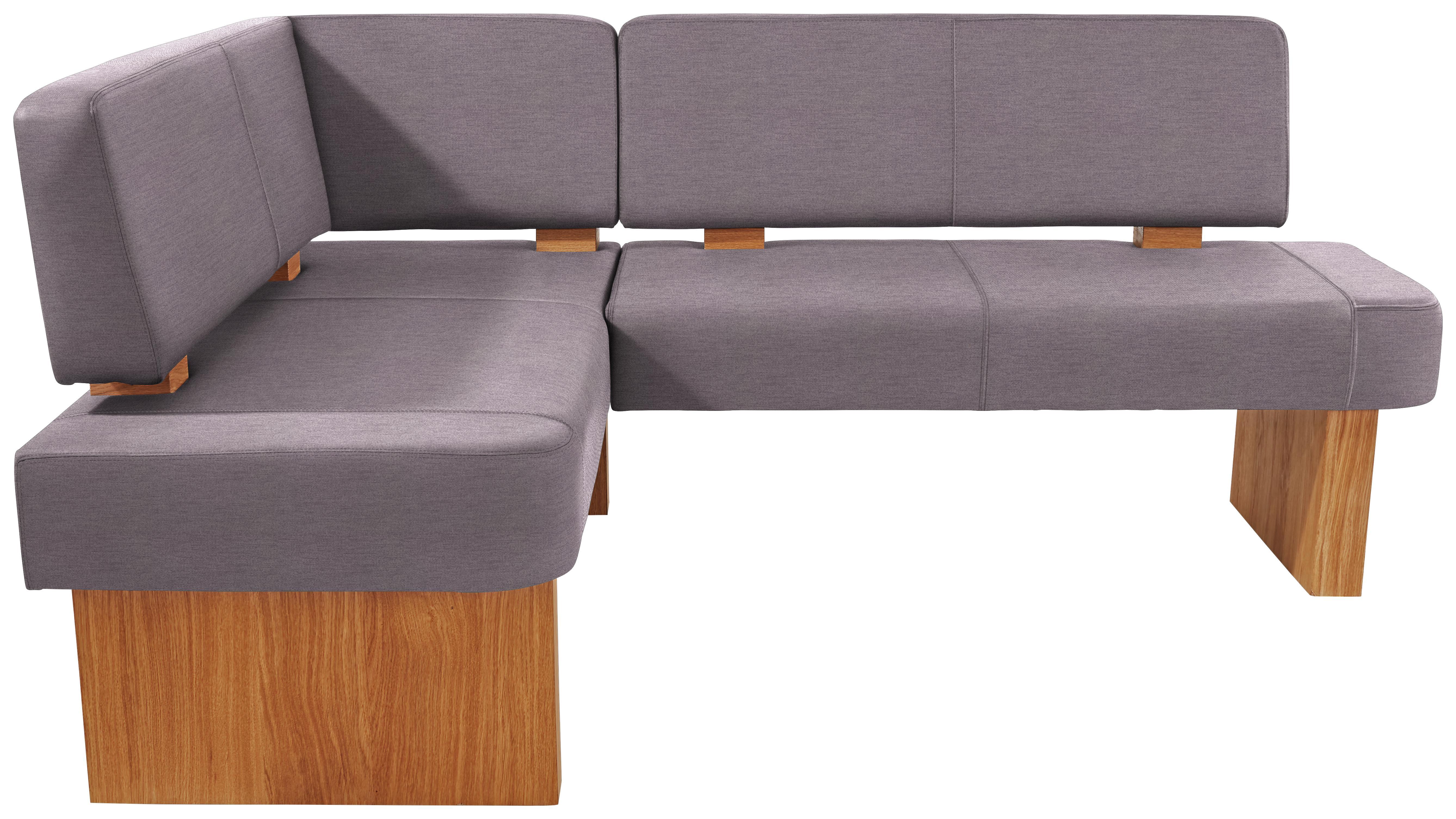 Eckbank Silba 170 X 210 cm - Eichefarben/Grau, KONVENTIONELL, Holz/Wellpappe (170/210cm)