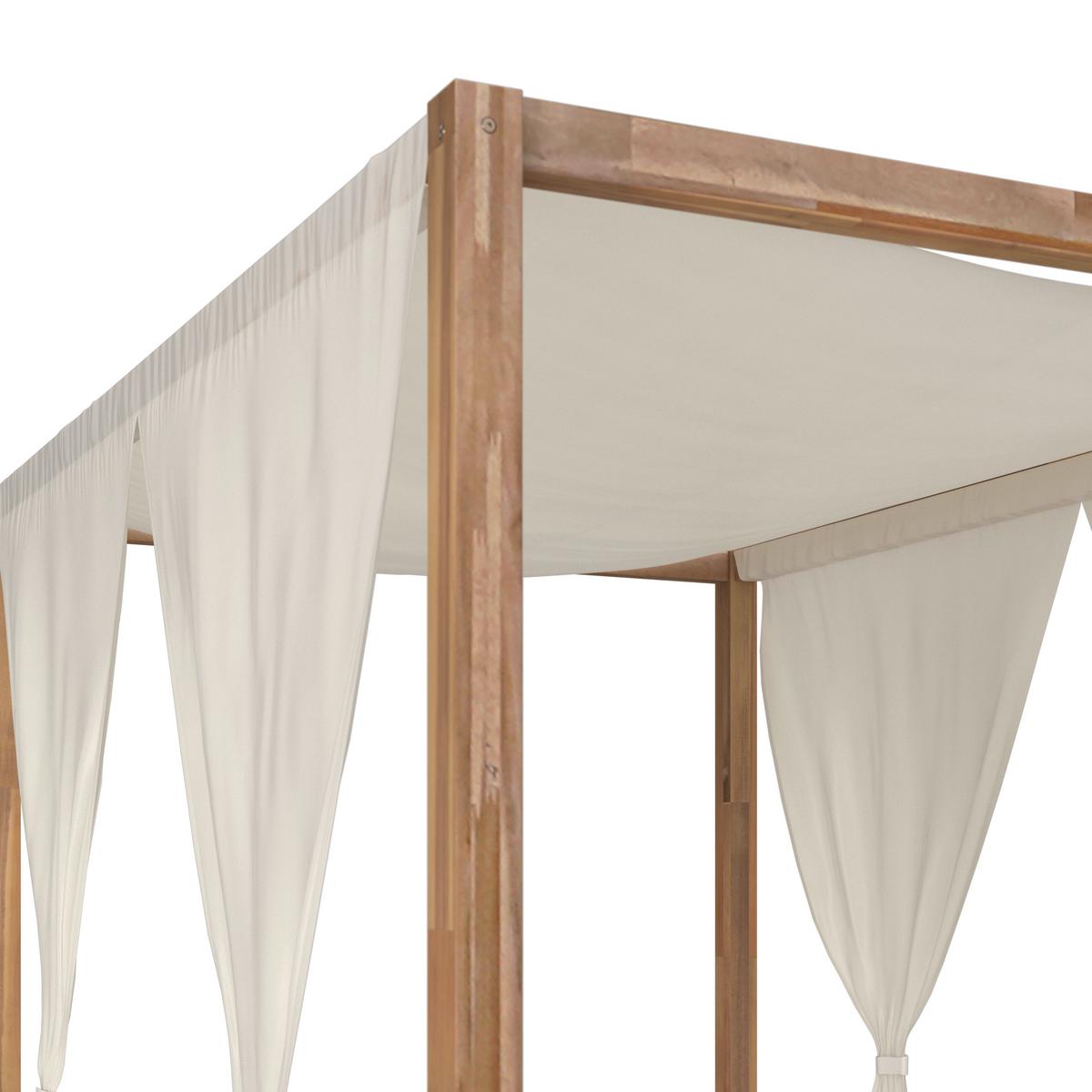 ZÁHRADNÁ POHOVKA NICOLA - krémová, Modern, drevo/textil (135,5/194,5/190cm) - Bessagi Garden