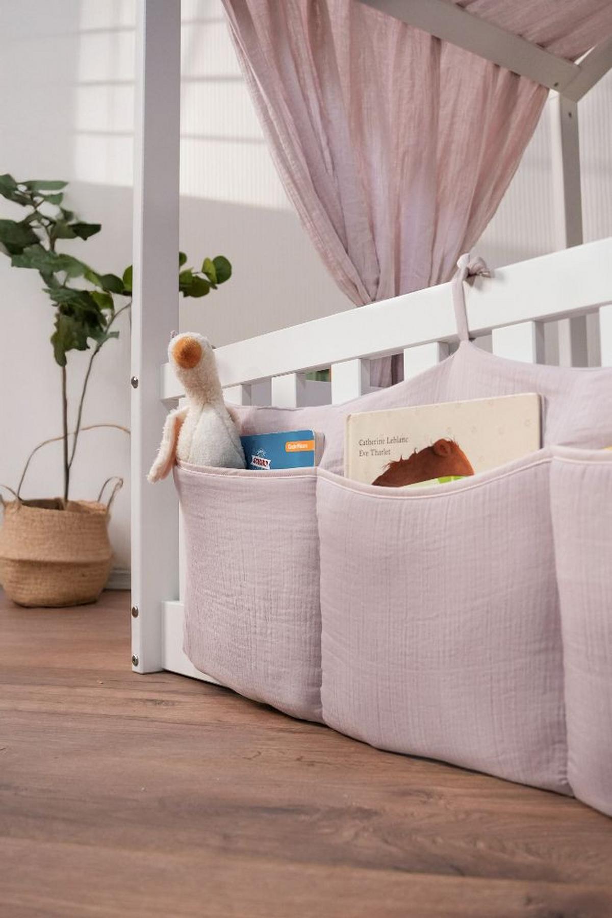 Stauraumnetz Altrosa, B/L: 40x80cm - Altrosa, Basics, Textil (40/80cm) - tiSsi