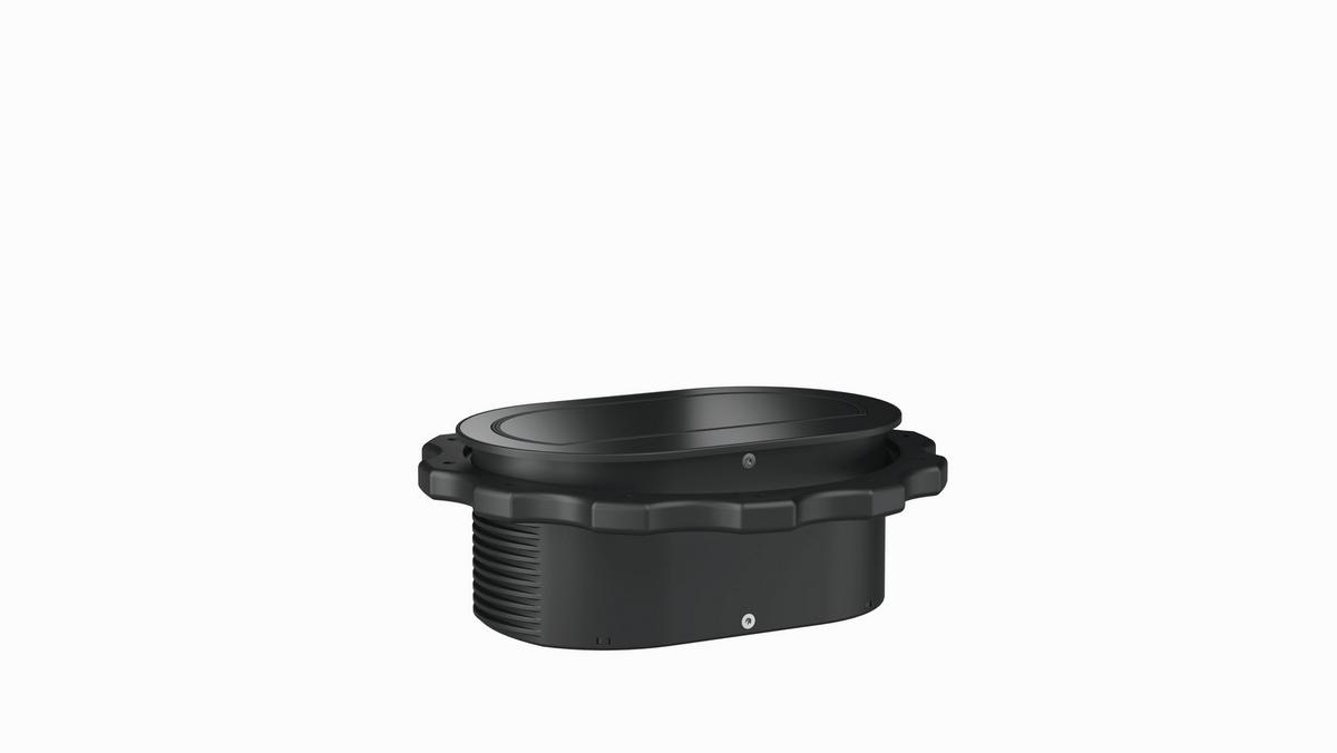 STECKDOSENELEMENT PICCOLINO QI - Schwarz, MODERN, Glas/Kunststoff (12/7,6/4,8cm) - HKT