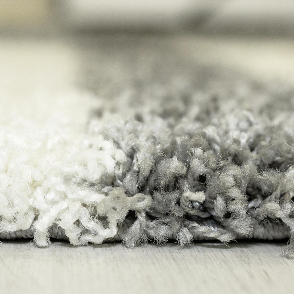 Hochflor Teppich Hellgrau Gala 80x150 cm - Hellgrau, Design, Textil (80/150cm)