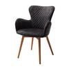 Armlehnstuhl Sarander Anthrazit Echtholz-Beine - Wildeiche/Anthrazit, Basics, Holz/Textil (62/87/65cm) - MID.YOU