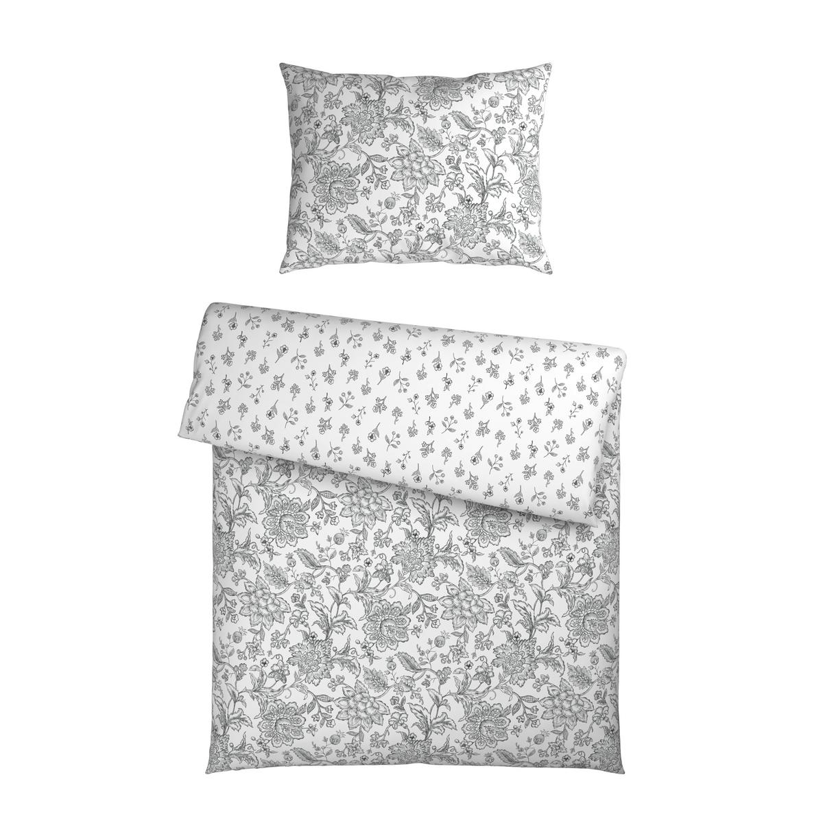Bettwäsche Celine - Grau, ROMANTIK / LANDHAUS, Textil - James Wood
