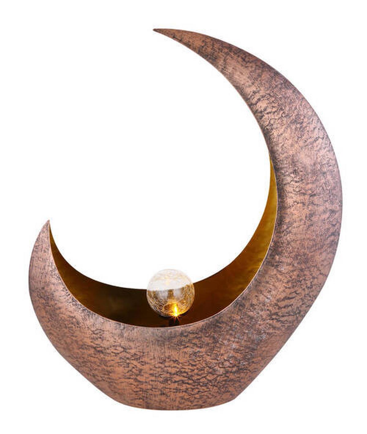 Solarleuchte 36520 - Klar/Messingfarben, Design, Glas/Metall (37,5/13,5/45cm) - Globo