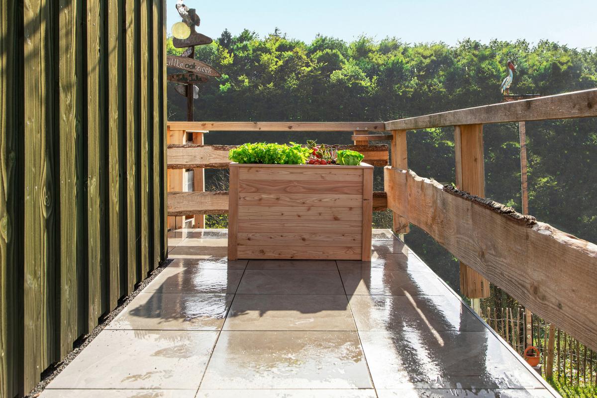 Hochbeet Hochbeet Lärche 100 - Lärchefarben, Basics, Holz (65/66/100cm)