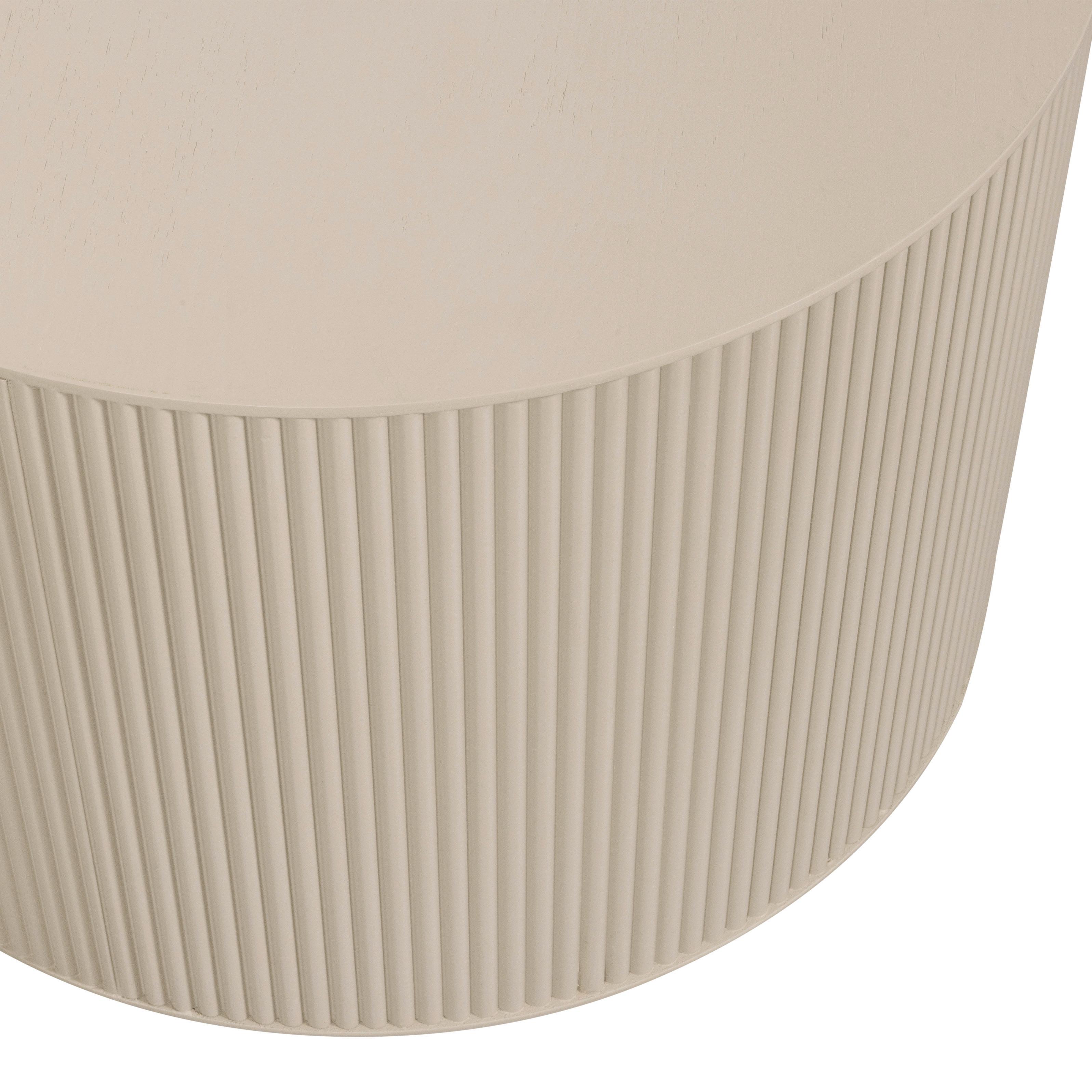 Beistelltisch Sanne Beige L: 60 cm - Beige, Design, Holzwerkstoff (60/60/40cm) - Livetastic