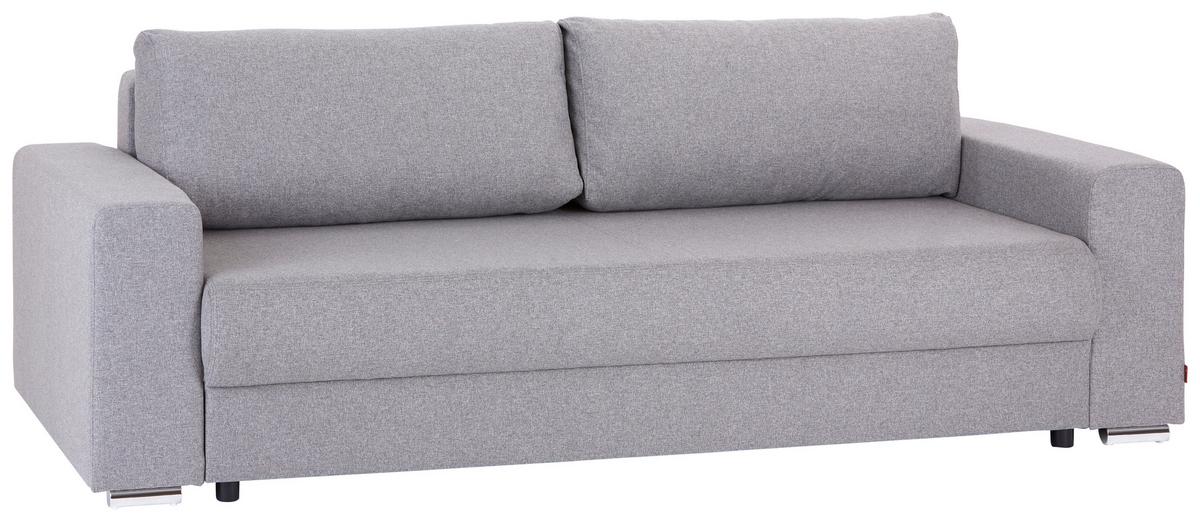 Kanapéágy Garcia - világosszürke, Modern, textil (250/84/105cm) - Ondega