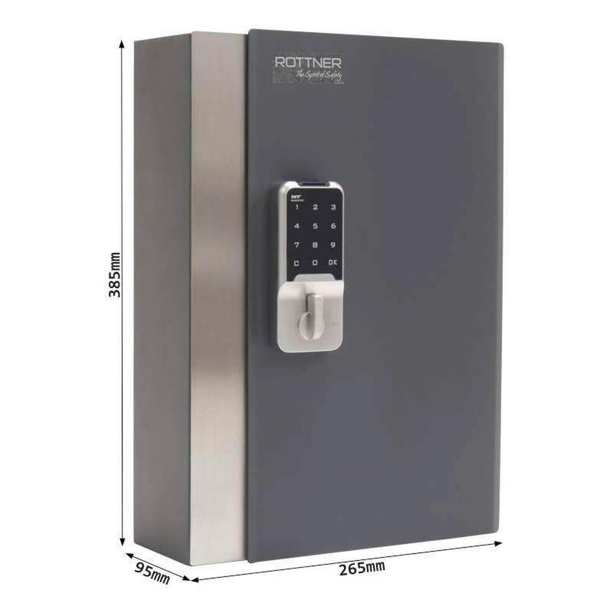 Schlüsselkasten Keyhome68 - Anthrazit, KONVENTIONELL, Metall (26.5/38.5/9.5cm) - ROTTNER