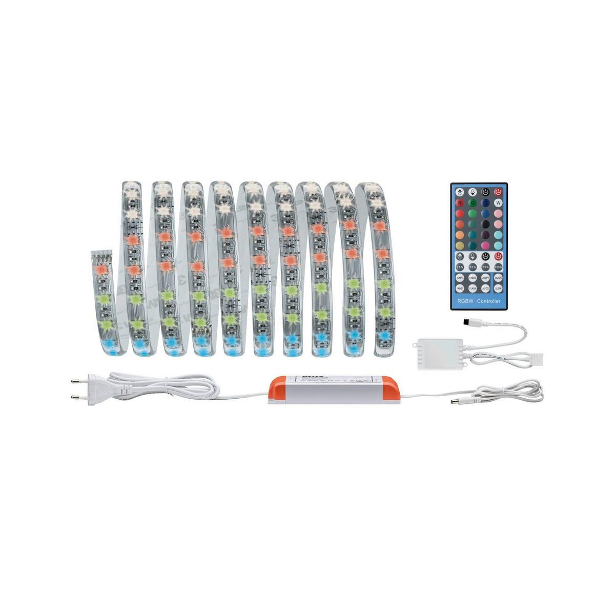 Led-streifen Max Farbwechsler L: 3 M Mit Fernbedienung - Silberfarben, Design, Kunststoff (300/1,25/0,3cm) - Paulmann