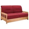 2-Sitzer-Sofa Mit Schlaffunktion Camino B:154 cm - Rot/Honig, LIFESTYLE, Holz/Textil (154/88/90cm) - Livetastic