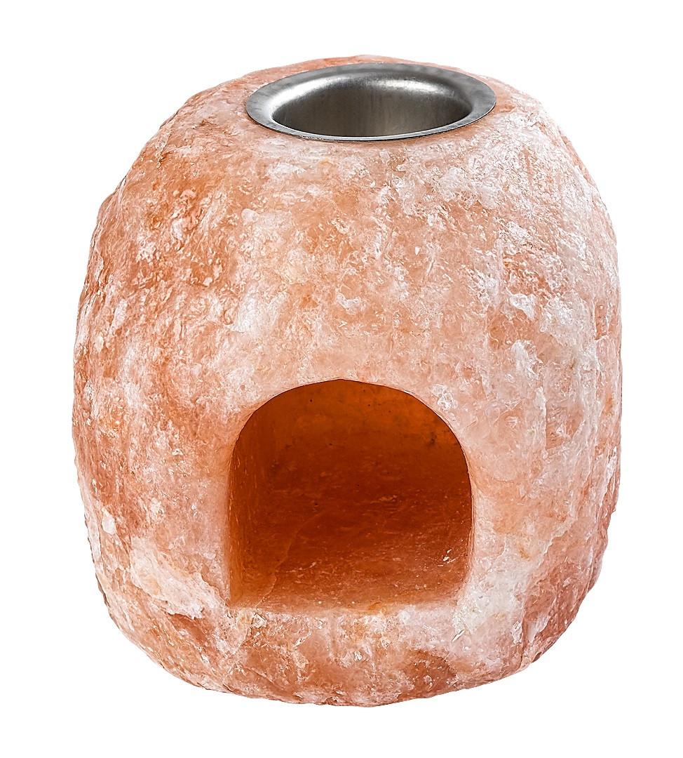 Sólámpa Saltor - narancs, Basics, kő/fém (11cm)