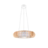 Led-pendelleuchte R32171930 Monte - Naturfarben/Weiß, Natur, Holz/Kunststoff (60/150cm)