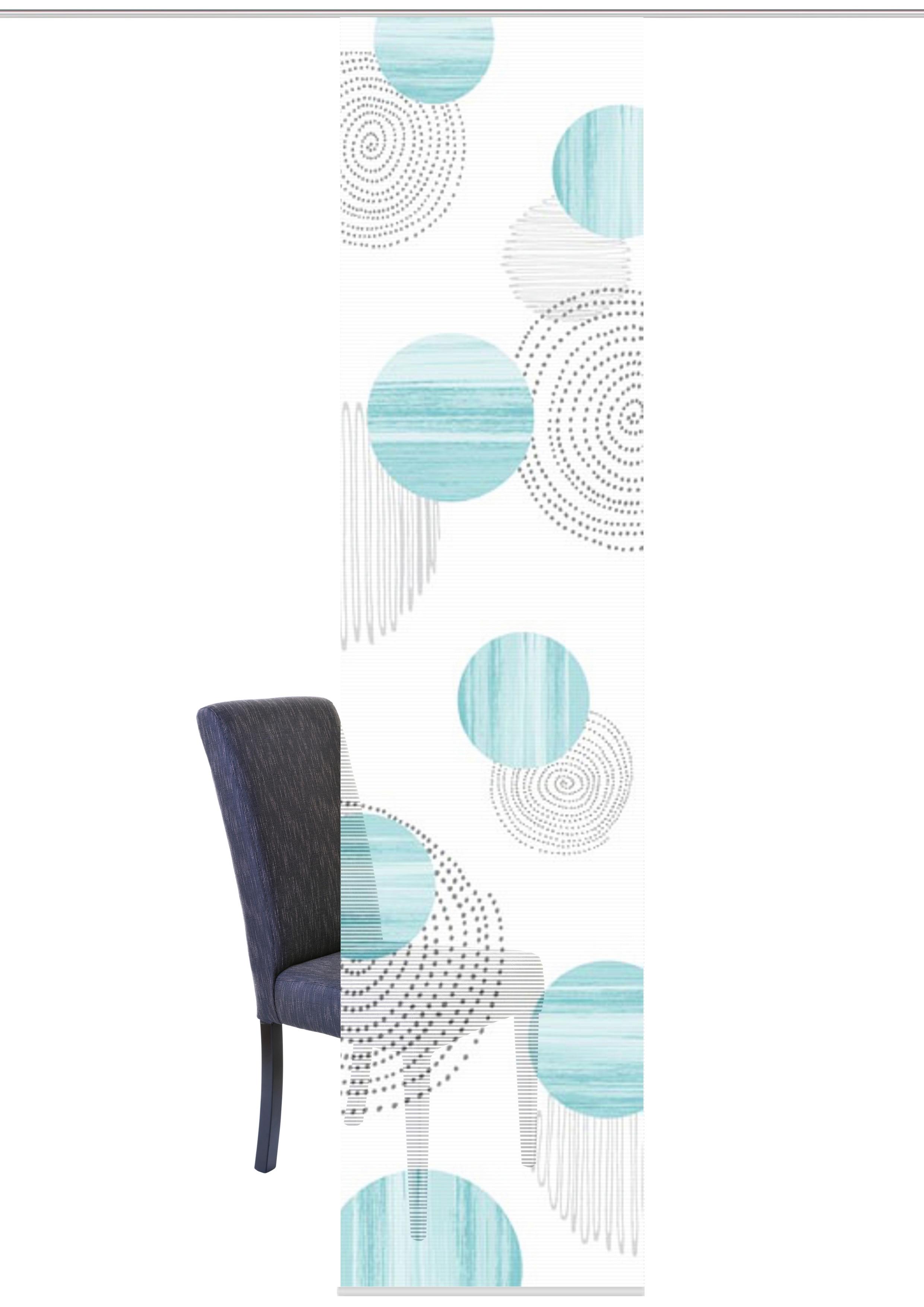 Flächenvorhang Neomi Mintgrün B: 60 Cm - Mintgrün, Design, Textil (60/260cm)