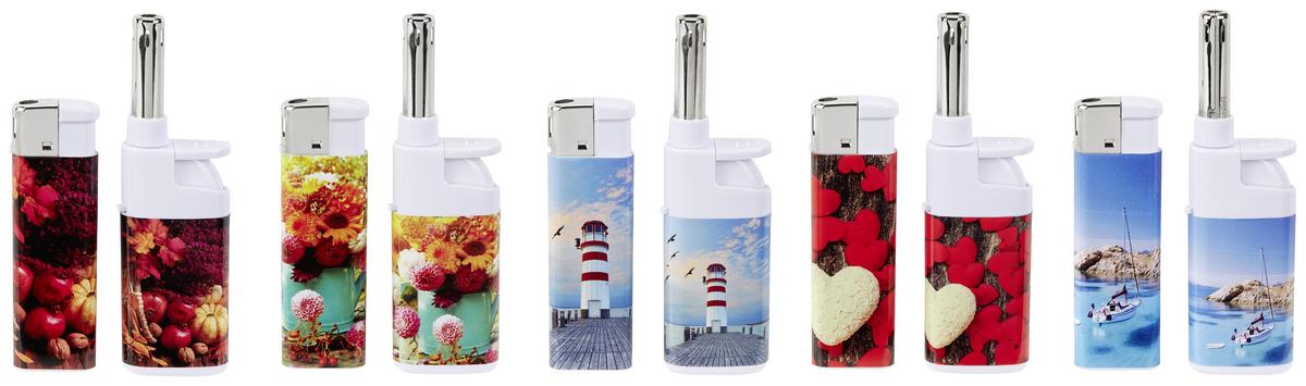 Feuerzeug Noah 2er-Set - Multicolor, KONVENTIONELL, Kunststoff (7/11cm) - Homezone