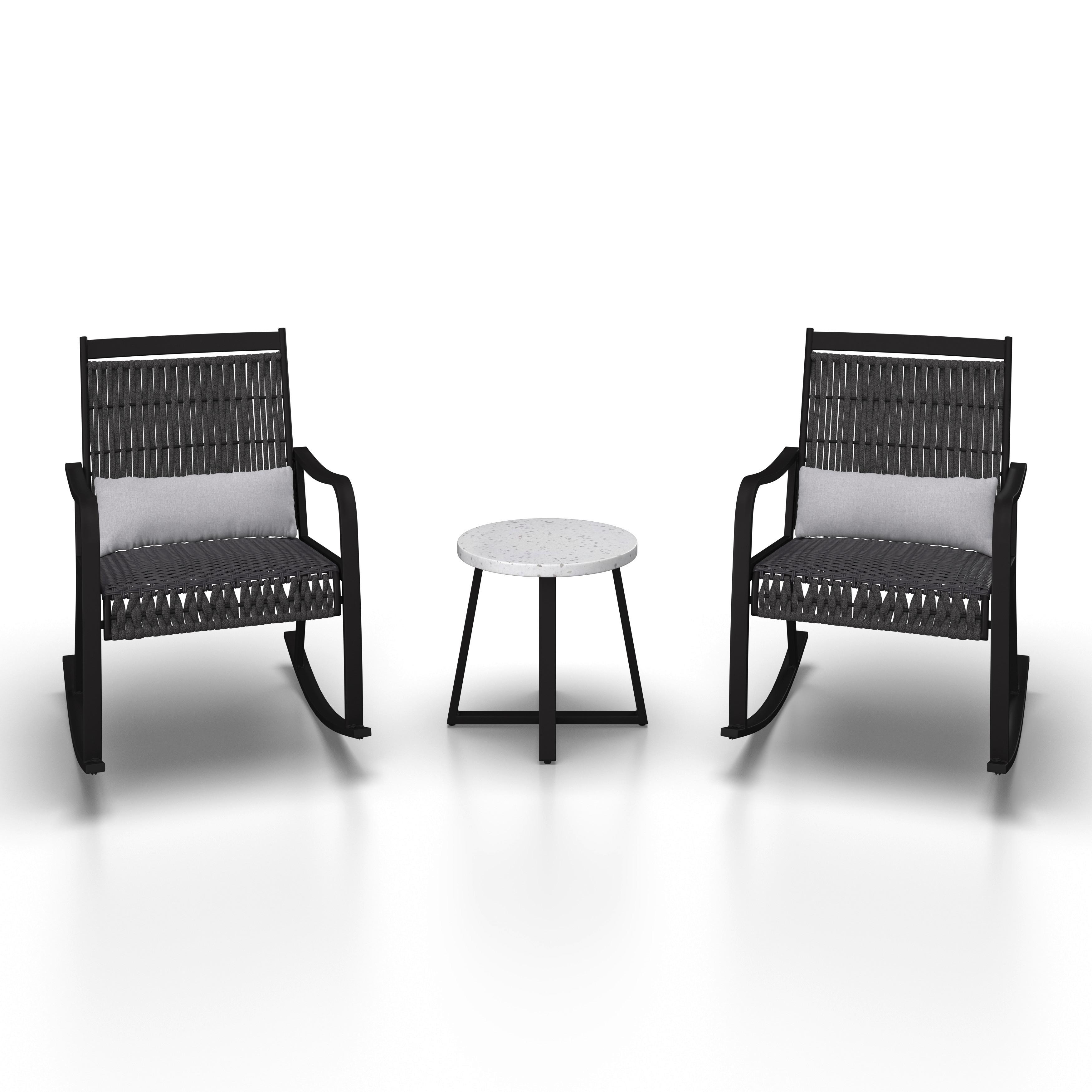 SADA NA BALKON MATHILDA - bílá/šedá, Moderní, kov/textil - Bessagi Garden