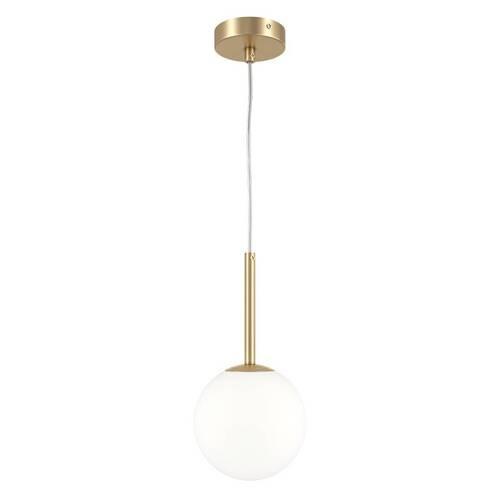 Pendelleuchte Basic Form - Goldfarben/Weiß, Trend, Glas/Metall (15/180cm) - MAYTONI