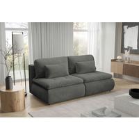 Schlafsofa Mystic Grau B: 220cm - Schwarz/Grau, Design, Textil (220/94/114cm) - Livetastic