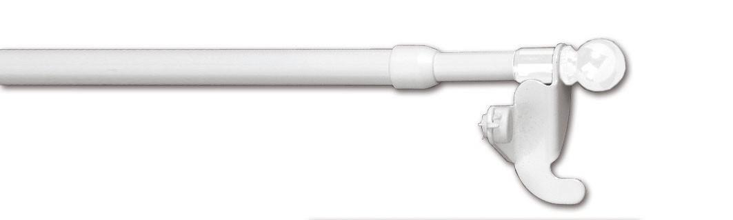 Függönytartó Rúd Fém - Fehér, konvencionális, Fém (60/4cm)