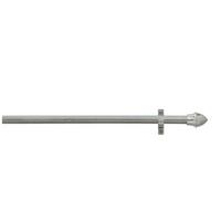 Vitragenstange Chrom L: 75-120 Cm - Chromfarben, KONVENTIONELL, Metall (75cm) - Ondega