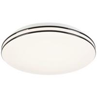 Led-deckenleuchte Fritzi Ø 30 Cm - Schwarz/Weiß, MODERN, Kunststoff/Metall (30/6,5cm) - Luca Bessoni