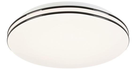 LED-Deckenleuchte Fritzi Ø 30 cm - Schwarz/Weiß, MODERN, Kunststoff/Metall (30/6,5cm) - Luca Bessoni