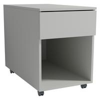 Rollcontainer Dalosa Grau B: 39 Cm - Grau, Design, Holzwerkstoff/Kunststoff (39/55/70cm) - MID.YOU