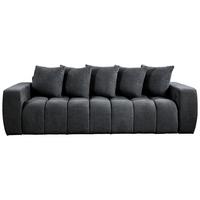 Schlafsofa Cloud Dunkelgrau B: 250 cm - Dunkelgrau/Schwarz, Basics, Textil (250/86/140cm) - Livetastic
