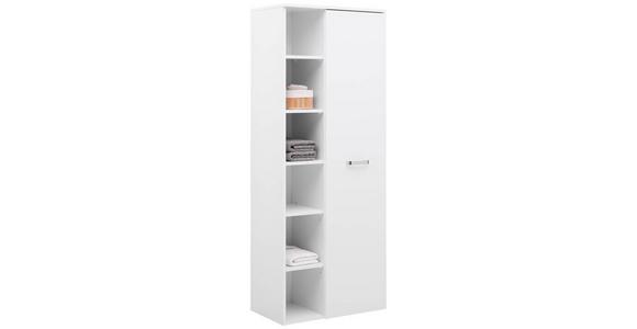 Badezimmer Hochschrank BxH 65x168,5 cm Weiß - Weiß, KONVENTIONELL, Holzwerkstoff (65/168,5/38,5cm) - Ondega